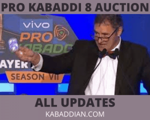 Pro Kabaddi Season-8 Auction information