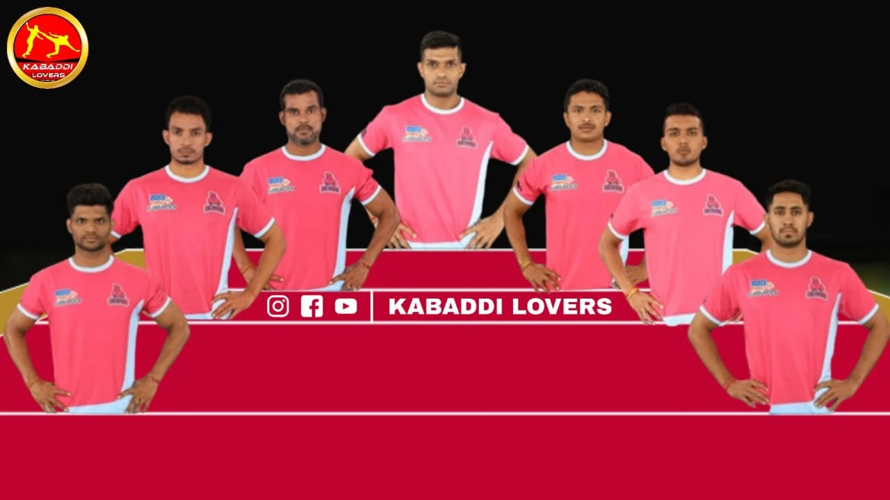 Jaipur Pink Panthers Starting 7 For PKL Season 8 and Final Squad