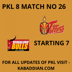 Bengaluru Bulls vs. Telugu Titans starting 7