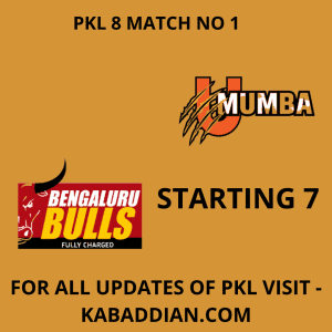 Bengaluru Bulls vs. U Mumba