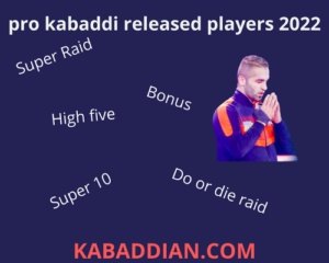 kabbadi rules and Keywords of PKL 2022.