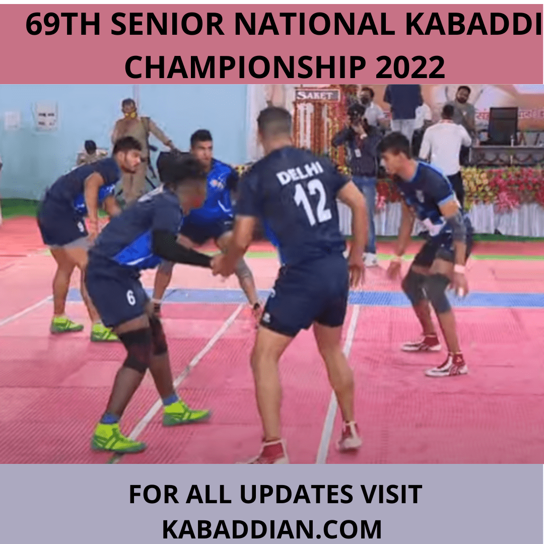 69th Senior National Kabaddi Championship 2022 all teams