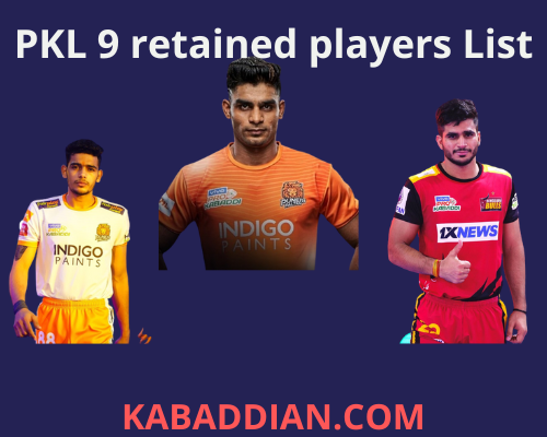 pkl season 9 retained players list