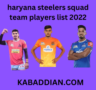 haryana steelers squad team players list 2022