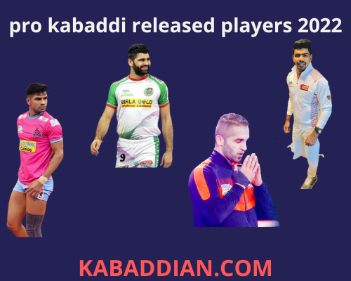 pro kabaddi released players 2022