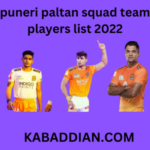 puneri paltan squad team players list 2022