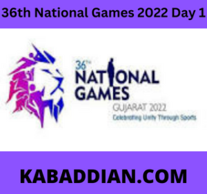 36th National Games Gujarat kabaddi results Day 1