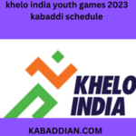 khelo india youth games 2023 kabaddi schedule