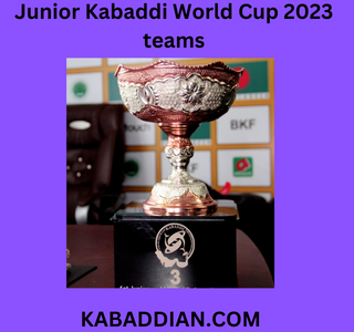Junior Kabaddi World Cup 2023 teams