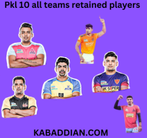 Pkl 10 all teams retained players